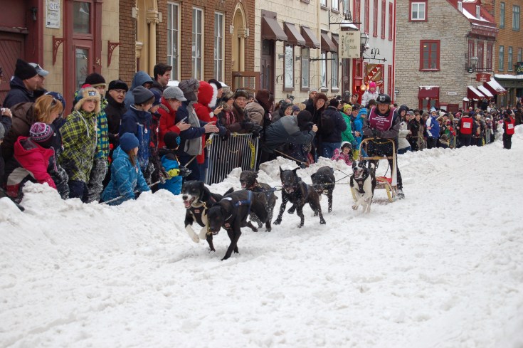Traffic in Quebec City.
