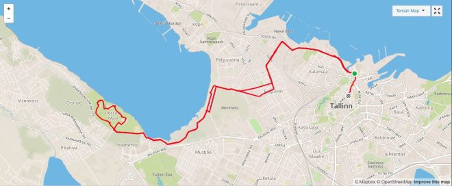 Yep, that's 22.2km on the big bike. 